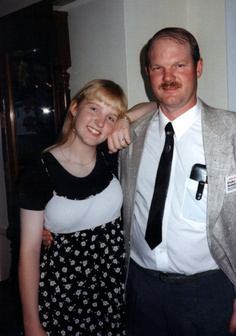 October 1995: Homecoming at Wayland Academy (my dad came to visit for Homecoming/Parents' Weekend).